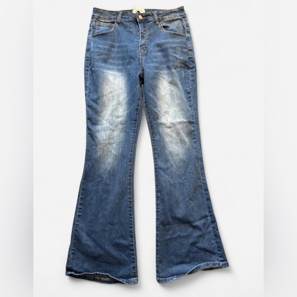 Classic Blue Flared Women's Denim Jeans